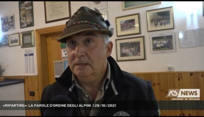 MONTEBELLUNA | «RIPARTIRE»: LA PAROLE D'ORDINE DEGLI ALPINI