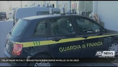 VENEZIA | FALSO 'MADE IN ITALY': SEQUESTRATE 8.000 BORSE IN PELLE