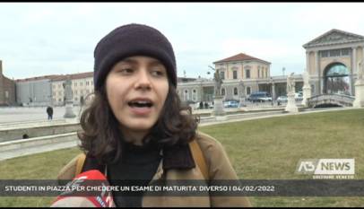 PADOVA | STUDENTI IN PIAZZA PER CHIEDERE UN ESAME DI MATURITA' DIVERSO