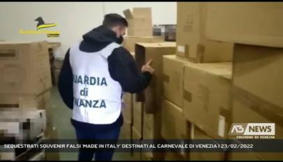 PADOVA | SEQUESTRATI SOUVENIR FALSI 'MADE IN ITALY' DESTINATI AL CARNEVALE DI VENEZIA