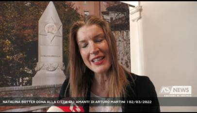 TREVISO | NATALINA BOTTER DONA ALLA CITTA' GLI 'AMANTI' DI ARTURO MARTINI