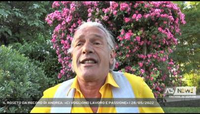 MEOLO | IL ROSETO DA RECORD DI ANDREA: «CI VOGLIONO LAVORO E PASSIONE»
