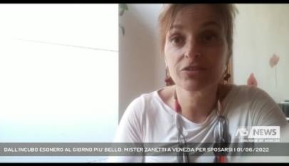 VENEZIA | DALL'INCUBO ESONERO AL GIORNO PIU' BELLO: MISTER ZANETTI A VENEZIA PER SPOSARSI