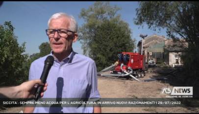 CAORLE | SICCITA’: SEMPRE MENO ACQUA PER L’AGRICOLTURA