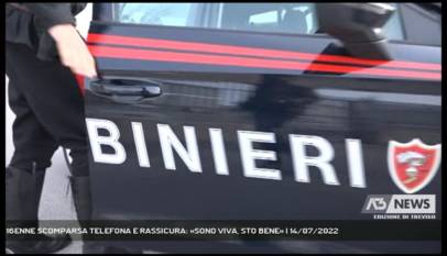 CONEGLIANO | 16ENNE SCOMPARSA TELEFONA E RASSICURA: «SONO VIVA