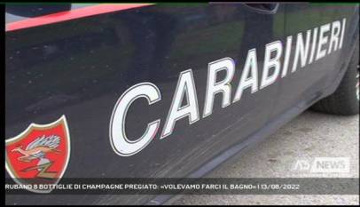 CASTELFRANCO VENETO | RUBANO 8 BOTTIGLIE DI CHAMPAGNE PREGIATO: «VOLEVAMO FARCI IL BAGNO»