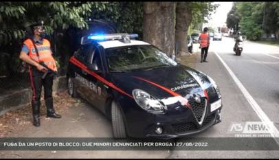 CASTELFRANCO VENETO | FUGA DA UN POSTO DI BLOCCO: DUE MINORI DENUNCIATI PER DROGA