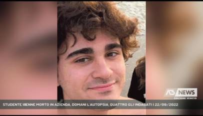 NOVENTA DI PIAVE | STUDENTE 18ENNE MORTO IN AZIENDA