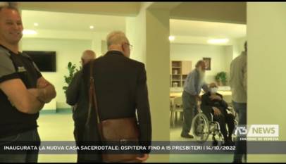 ZELARINO | INAUGURATA LA NUOVA CASA SACERDOTALE: OSPITERA' FINO A 15 PRESBITERI