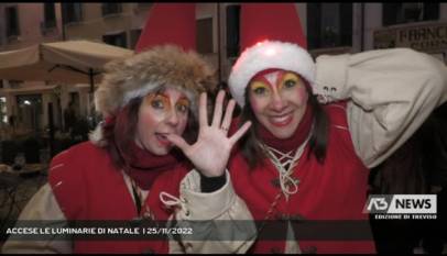 TREVISO | ACCESE LE LUMINARIE DI NATALE