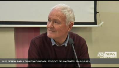 TREVISO | ALDO SERENA PARLA DI MOTIVAZIONE AGLI STUDENTI DEL MAZZOTTI