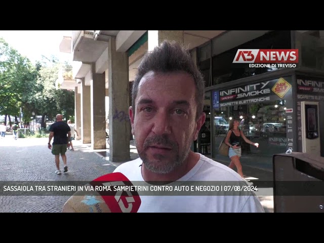 TREVISO | SASSAIOLA TRA STRANIERI IN VIA ROMA. SAMPIETRINI CONTRO AUTO E  NEGOZIO  ANTENNA TRE | Medianordest